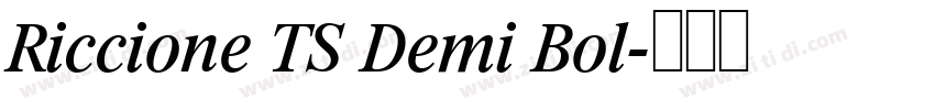 Riccione TS Demi Bol字体转换